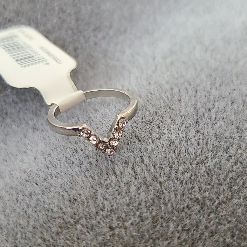 Silver V ring from styles for less
